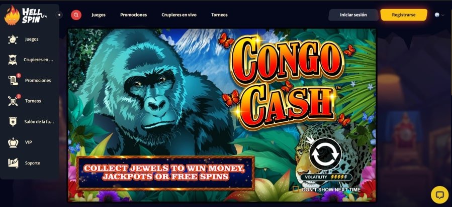 hell spin congo cash